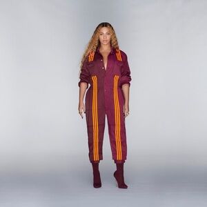 Adidas x Ivy Park Utility Striped Jumpsuit